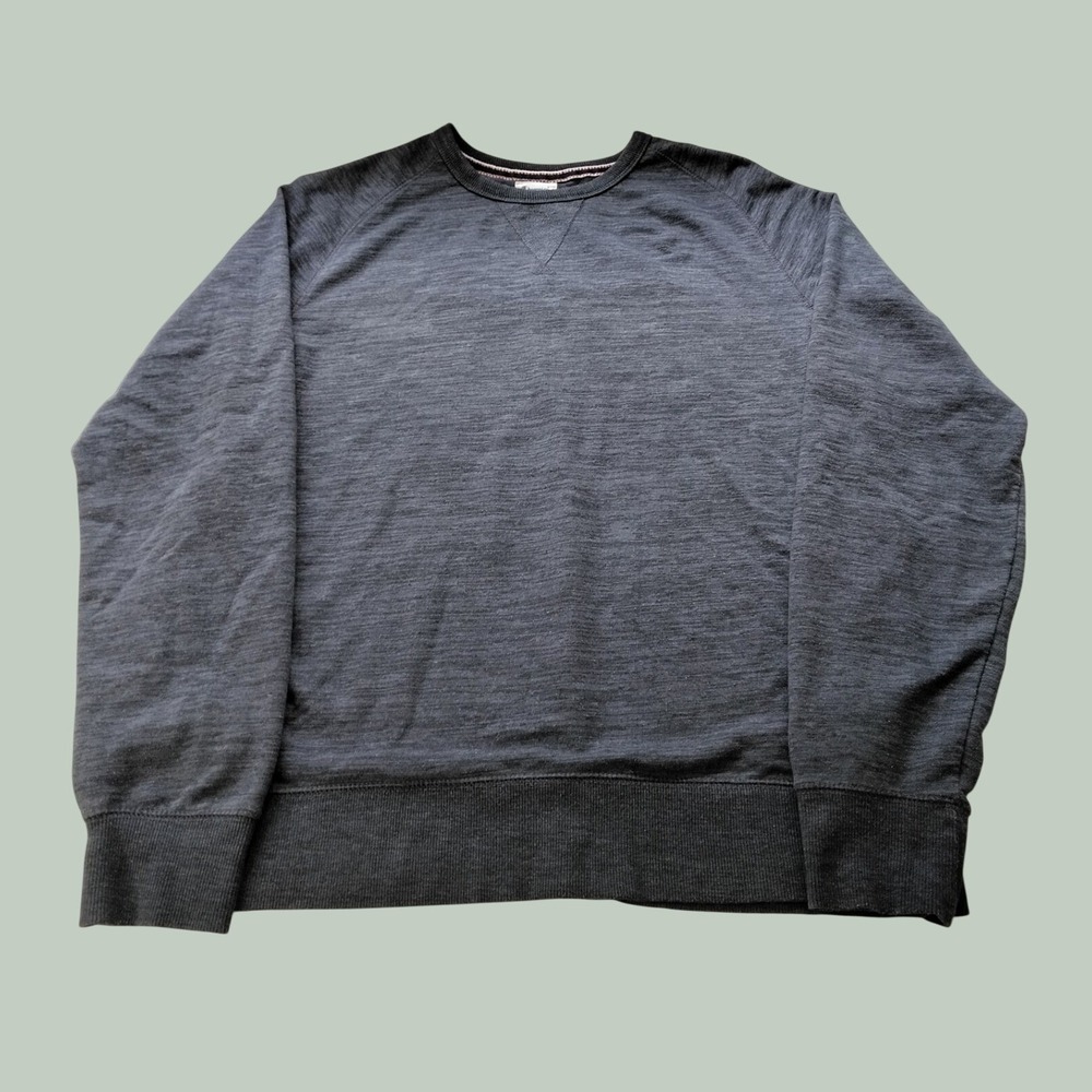 Champion Sweatshirt Men's XL Gray Crewneck Raglan Pullover French Terry Athletic